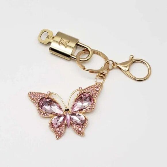100% Auth Louis Vuitton Lock & Key with unbranded Bagcharm, Keycharm, Keychain - Picture 3 of 8